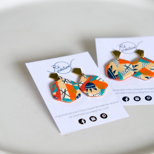 Boucles d'oreilles - collection hexa - 631