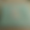 Trousse zippée noël en coton imprimé turquoise et blanc avec transfert "joyeux noël"