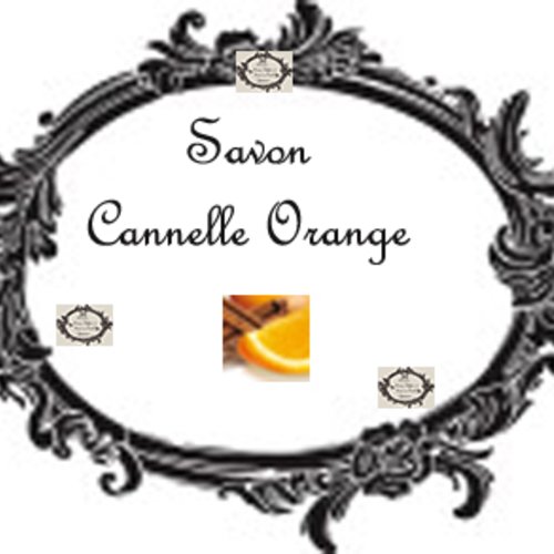 Transfert à coudre "savon cannelle orange "
