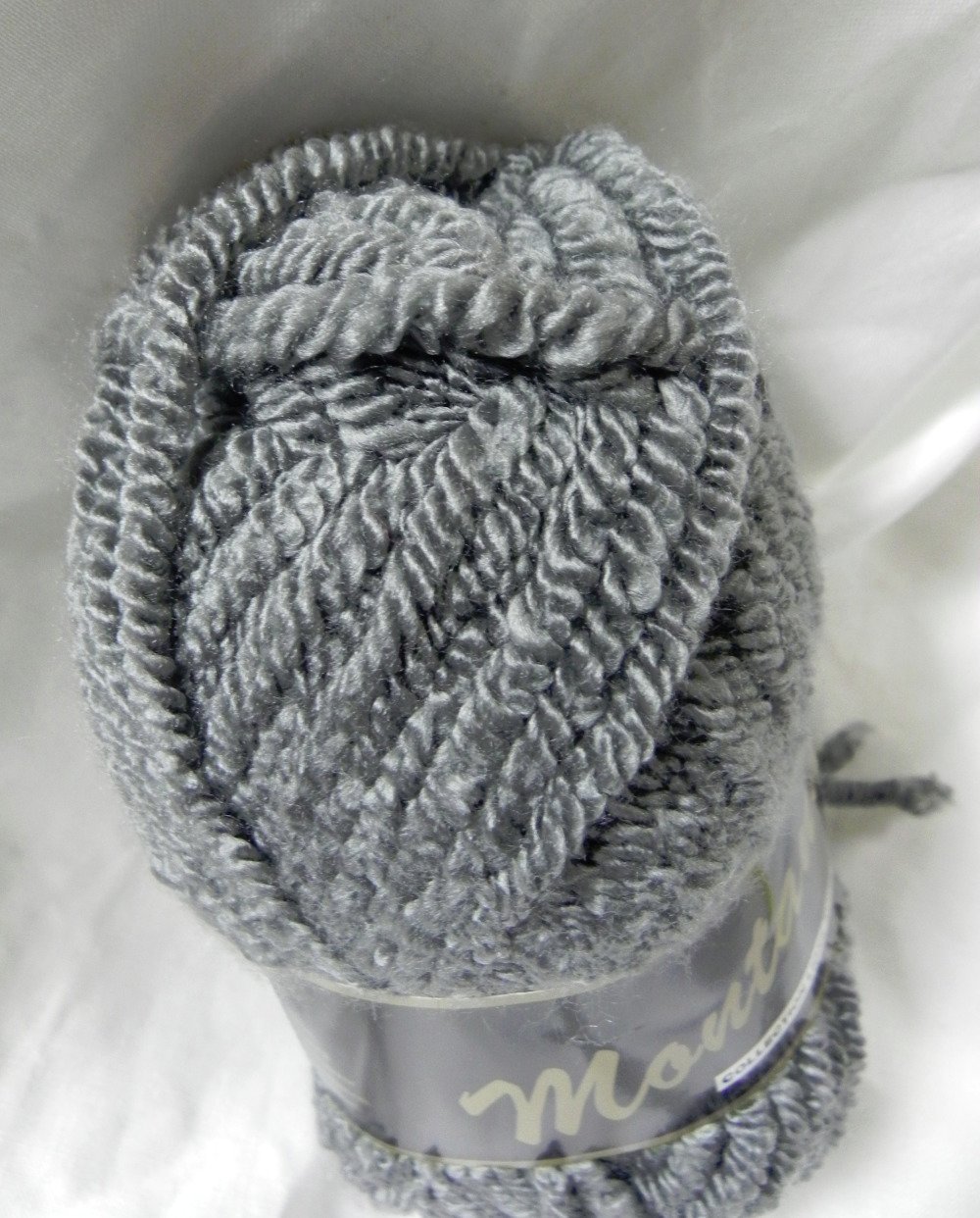 Lot de 2 pelotes de laine gris gros fil aiguille 8-10 - Un grand