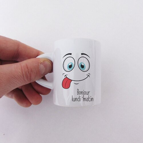 Mug personnalisé 100%,  petit cafe amoureux, mini tasse expresso 75 ml