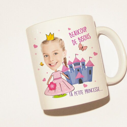 Mug personnalisé  pour enfant, fille, petite princesse