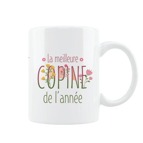 Mug personnalisé  |  la meilleure copine de l année  | cadeau d'anniversaire