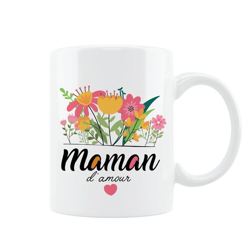 Mug personnalisé  | maman d'amour | cadeau de fête des mères