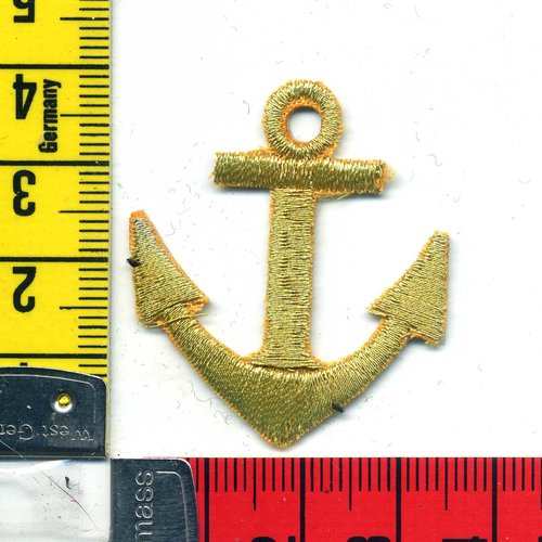 Ecusson à coudre vêtements marins (marine wear) 6.5x4.0cm