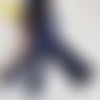 Fermeture à glissière séparable bleu marine 58 , spirale 6 mm , longue de 40 , 45 , 50 , 55 , 60 , 65 , 70 , 75 , 80 , 85 cm