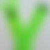 Fermeture eclair separable 6 mm verte fluo sur mesure