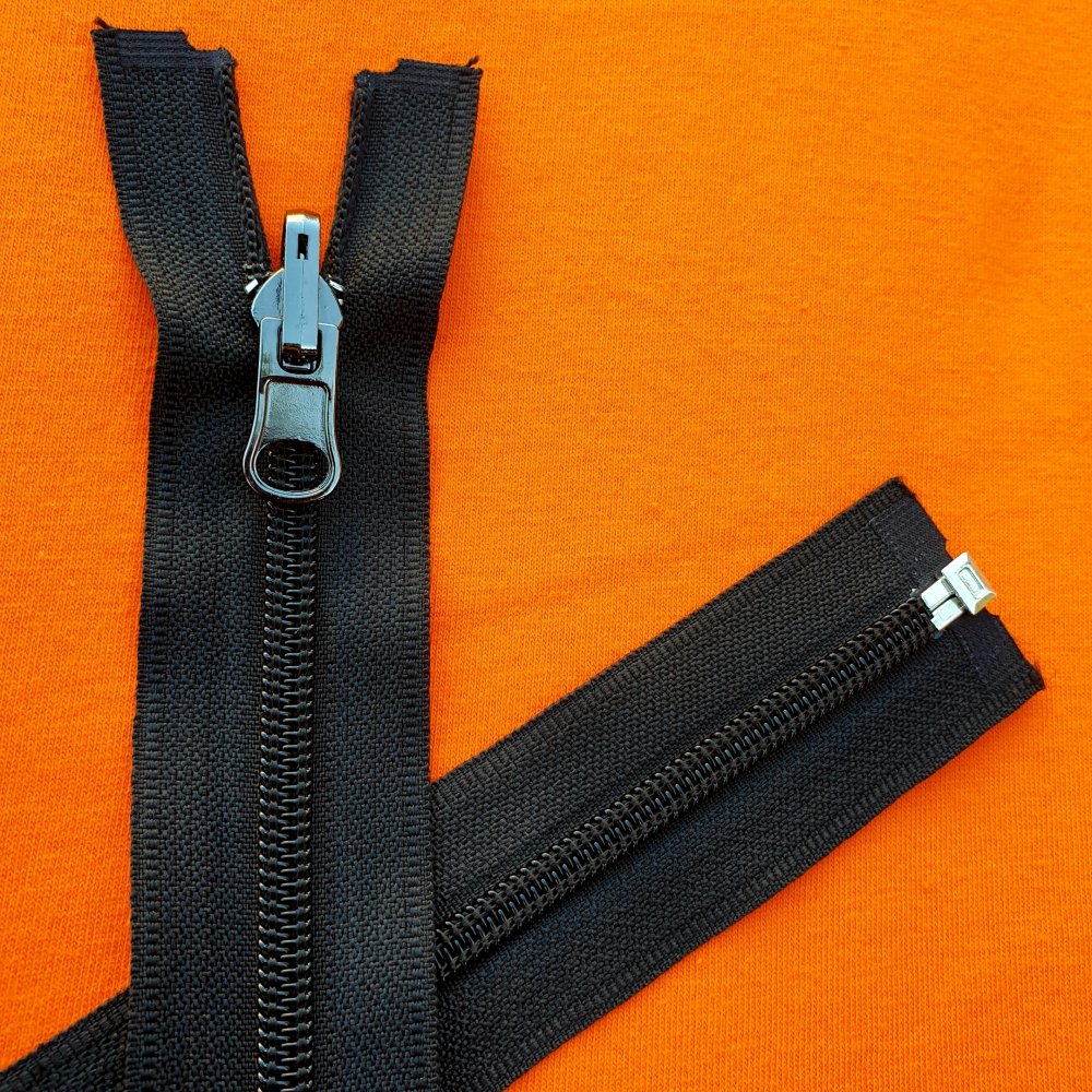 fermeture zip de marque YKK au mètre couleur rouge un curseur au mètre  largeur 27 mm largeur du zip 5 mm - mercerie-extra