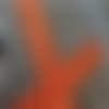 N4o 10-85cm orange vif , fermeture grise pour sac sur mesure , fermeture éclair à double curseurs dos à dos sur mesure de 20 à 85 cm