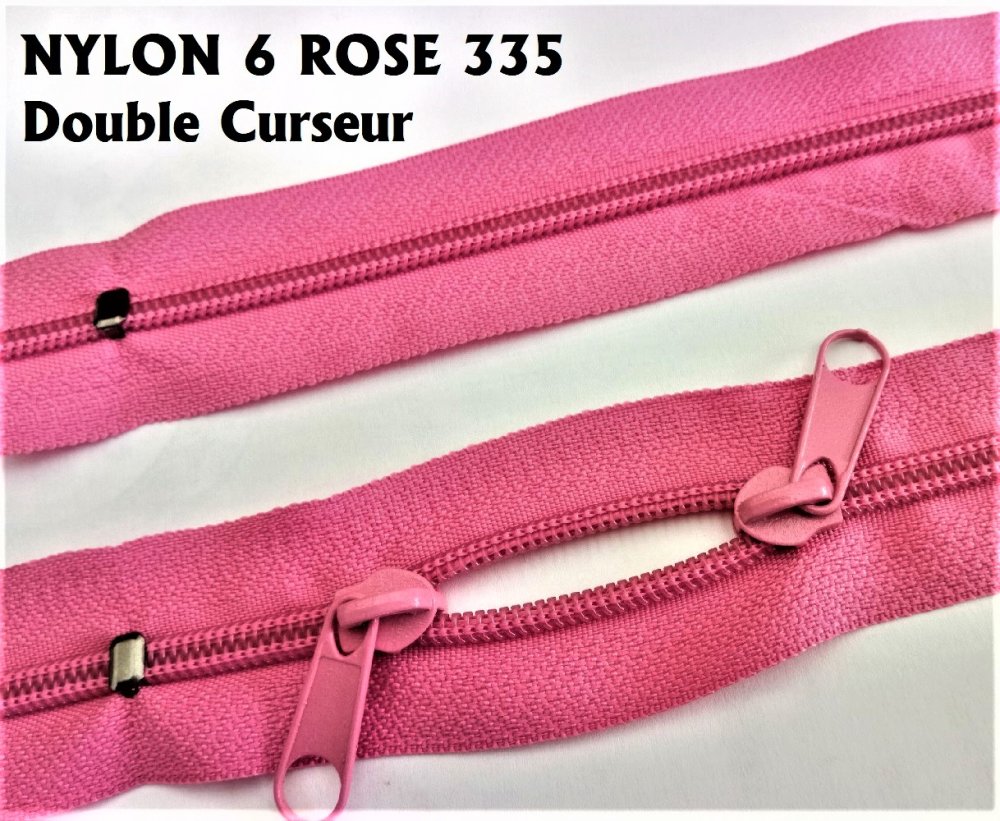 N6o 20-85cm rose vif , fermeture special sac à glissiere spirale 6
