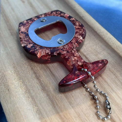 Ouvre-bouteilles - décapsuleur en résine - verre à vin