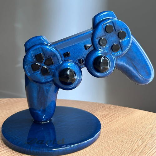 Manette de jeu playstation avec support - personnalisée en résine