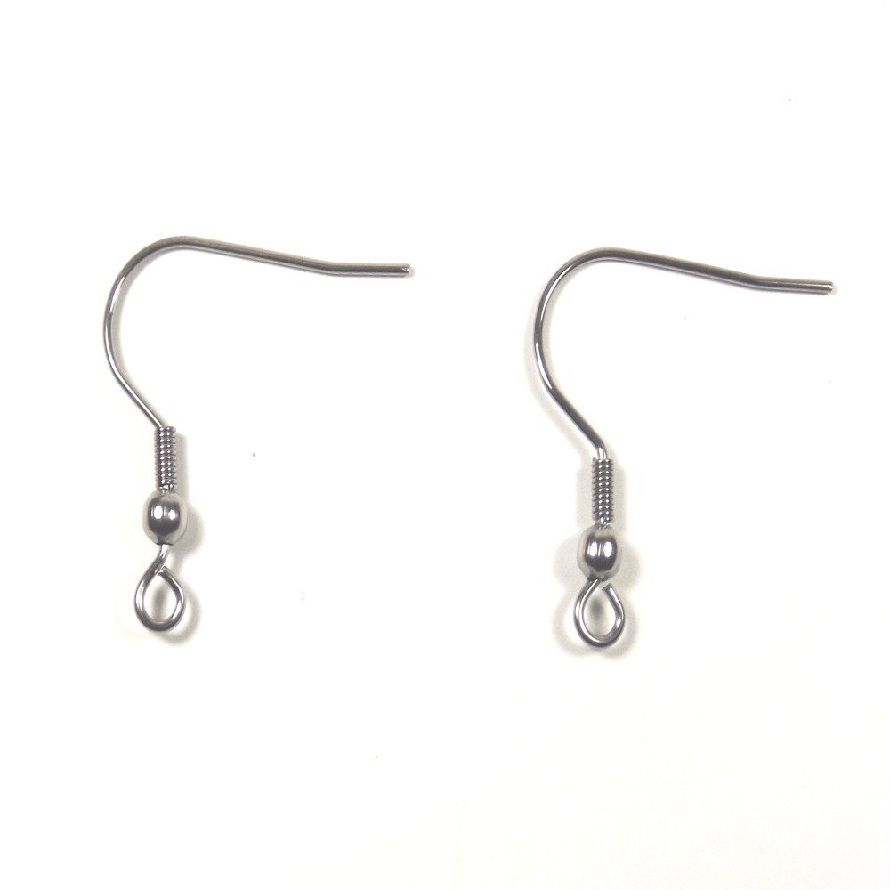 10 ou 20 Supports Boucles d/'Oreilles Crochets 21mm en Acier Inoxydable