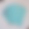 Lot 6 coupons tissus turquoise et blanc, ours,  tissus pour pochons lingettes, couture zero déchet