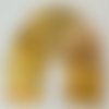 Pack tissus jaune- 10 pièces 12,5 cm x 55 cm  - assortiment tissus jaune patchwork