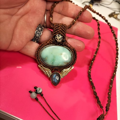 Collier chrysoprase