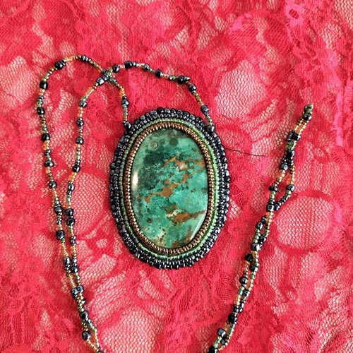 Sautoir chrysoprase
