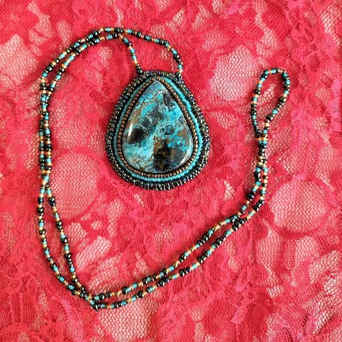 Sautoir chrysocolle