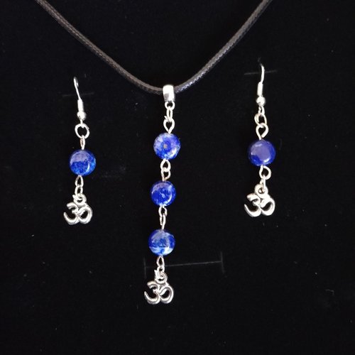 Parure collier , boucles d'oreilles