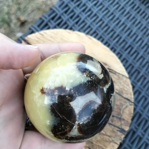 Sphère jaspe septaria