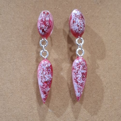 Boucles d'oreilles pendouille voie lactée