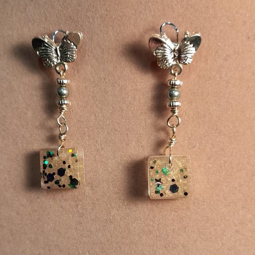 Boucles d'oreilles papillons