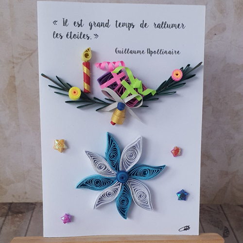 Carte De Voeux A Citation Pour Noel Carte 3d En Quilling Un Grand Marche