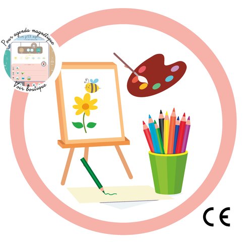 1 magnet extra plat - activités artistiques - peinture et coloriage - jeu éducatif pour enfant