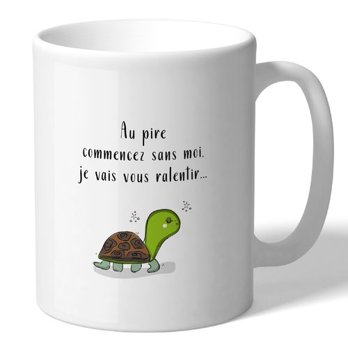 Mug - humour animal ! - tortue au pire...