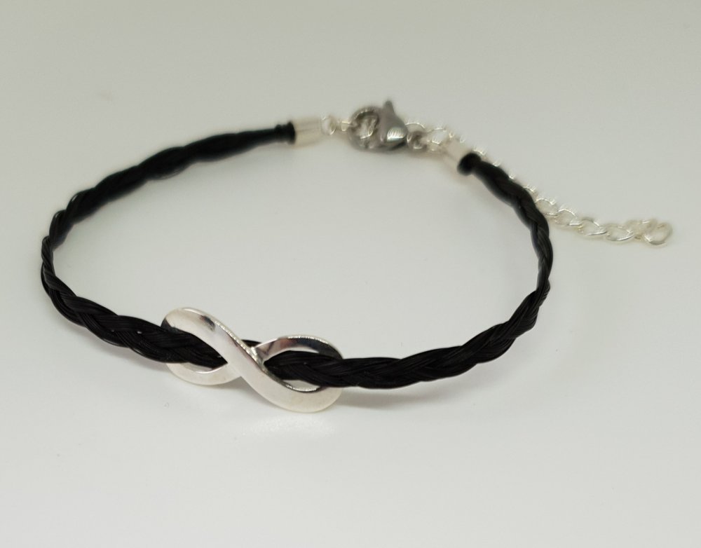 Bracelet cordon marron pour femme personnalisé - Amour infini