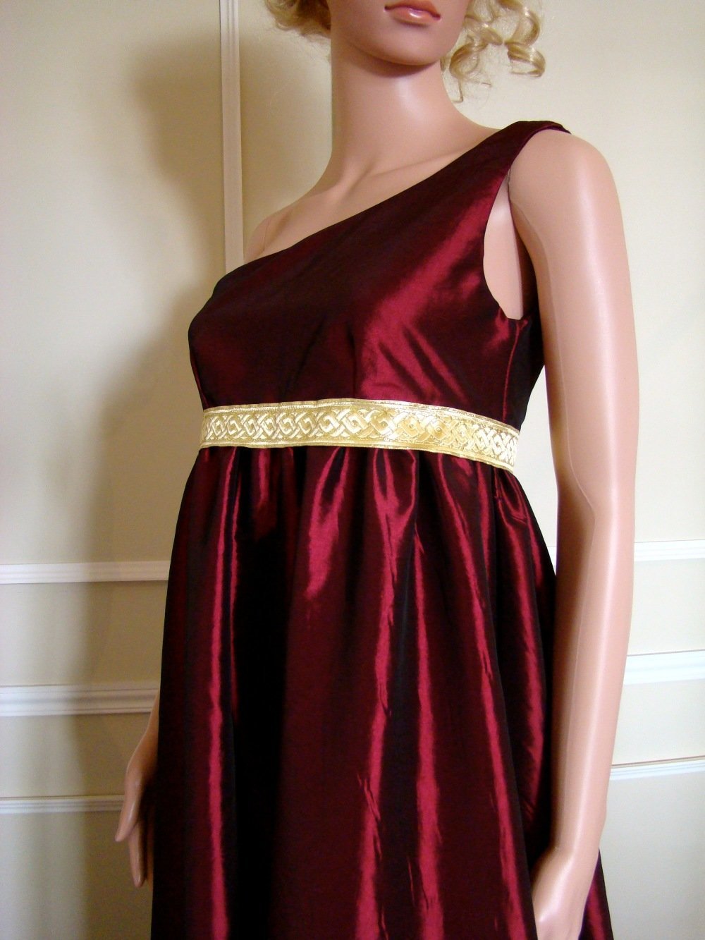 Robe de soirée style empire grèce antique en taffetas - Un ...