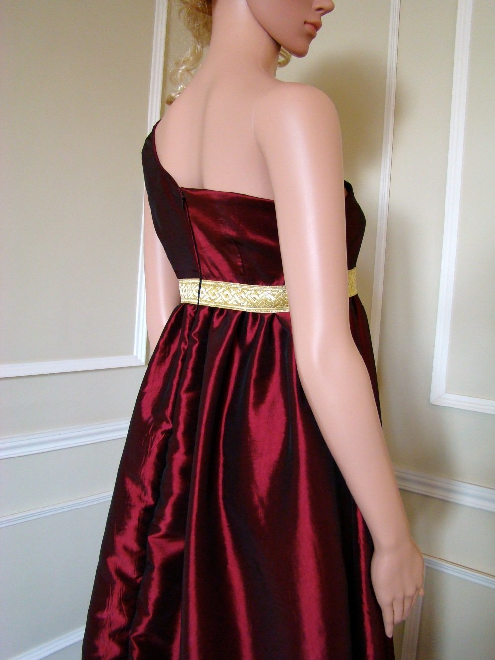 Robe de soirée style empire grèce antique en taffetas Un grand marché