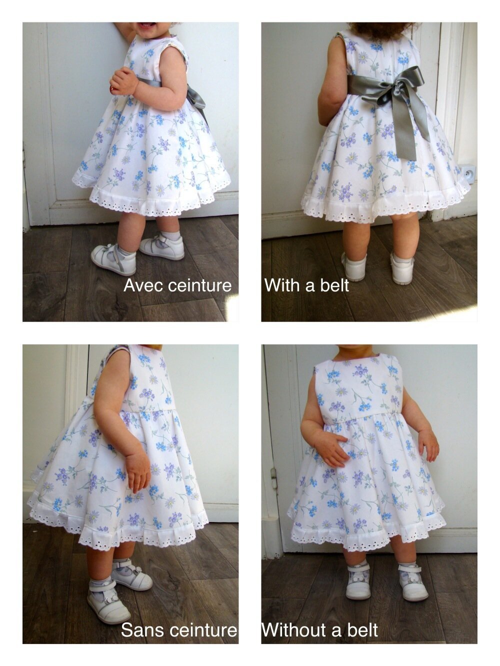 Robe Bebe En Coton Blanc Fleuri Un Grand Marche