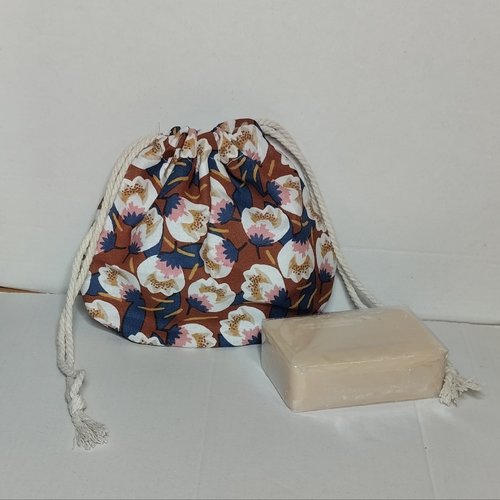 Pochette à savon/ shampooing solide zéro déchet