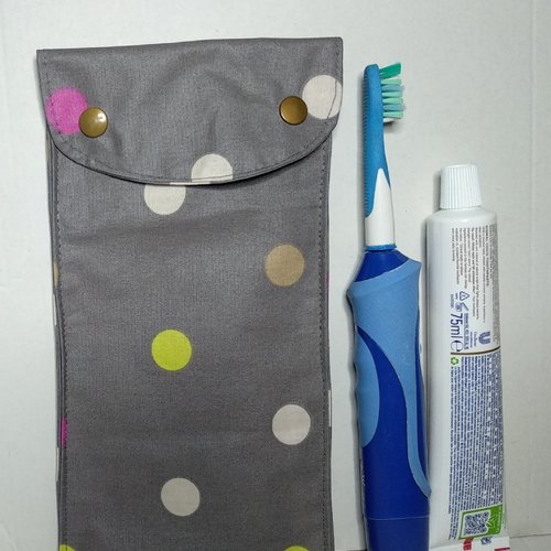 Pochette brosse à dents électrique,grise