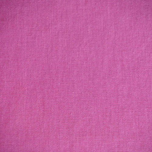 Lin - tissu uni rose 