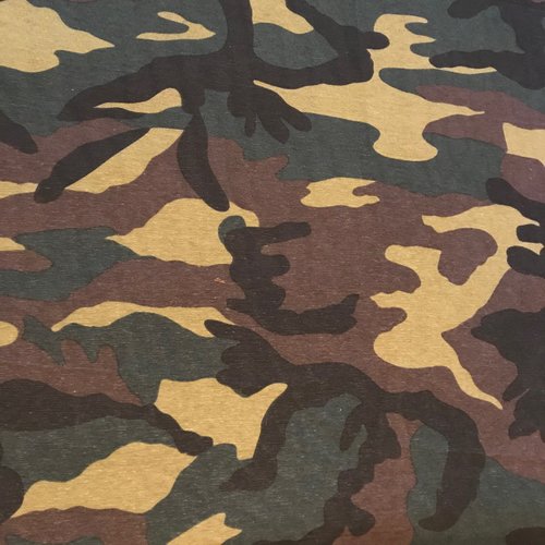 Tissu camouflage - vert / marron