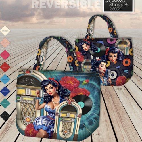 Tissu stenzo - " music girl " - toile canvas - panneau pour sacs 125x150cm - oekotex standard 100