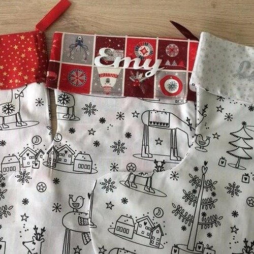 Ensemble de chaussettes de noël personnalisées réservées l.b