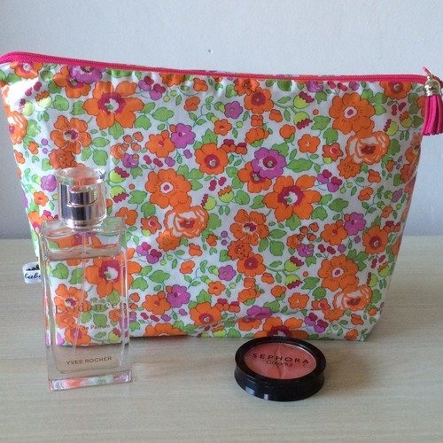Grande trousse en liberty enduit