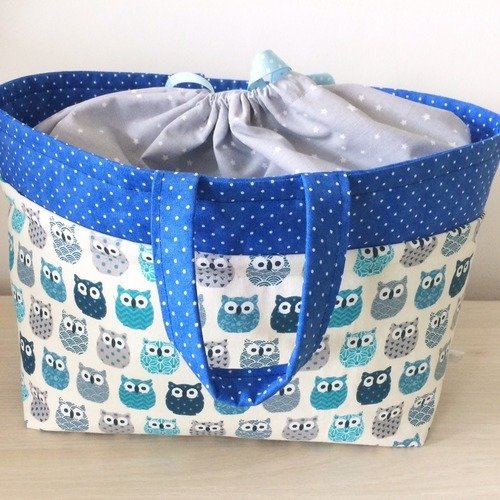 Sac à mains (forme panier) , lunch bag ou sac à langer