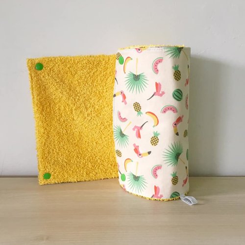 Essuie-tout lavable en éponge toucans