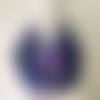 Foulard snood / tour de cou femme tissu léger violet/bleu