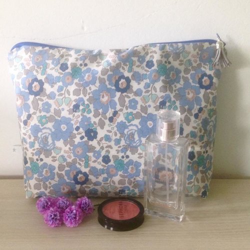 Grande trousse en liberty enduit 