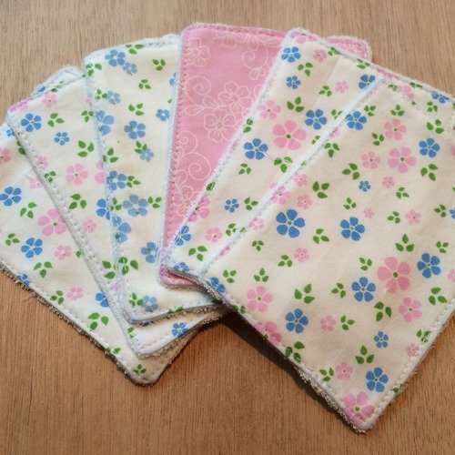 Lingettes lavables en micro-éponge de tencel d'eucalyptus