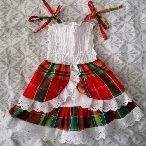 robe madras bebe fille