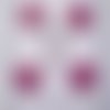 8 boutons à pois rose fuchsia - froufrou