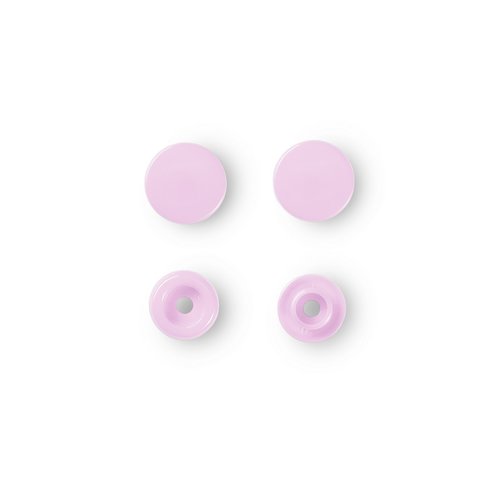 30 boutons pression prym rond rose color snaps 393 118