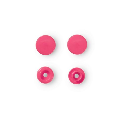 30 boutons pression prym framboise-fuchsia rond color snaps 393 133