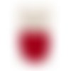 Renforts coudes et genoux rouge imitation daim à coudre 9,5 cm x 14 cm bohin 98376